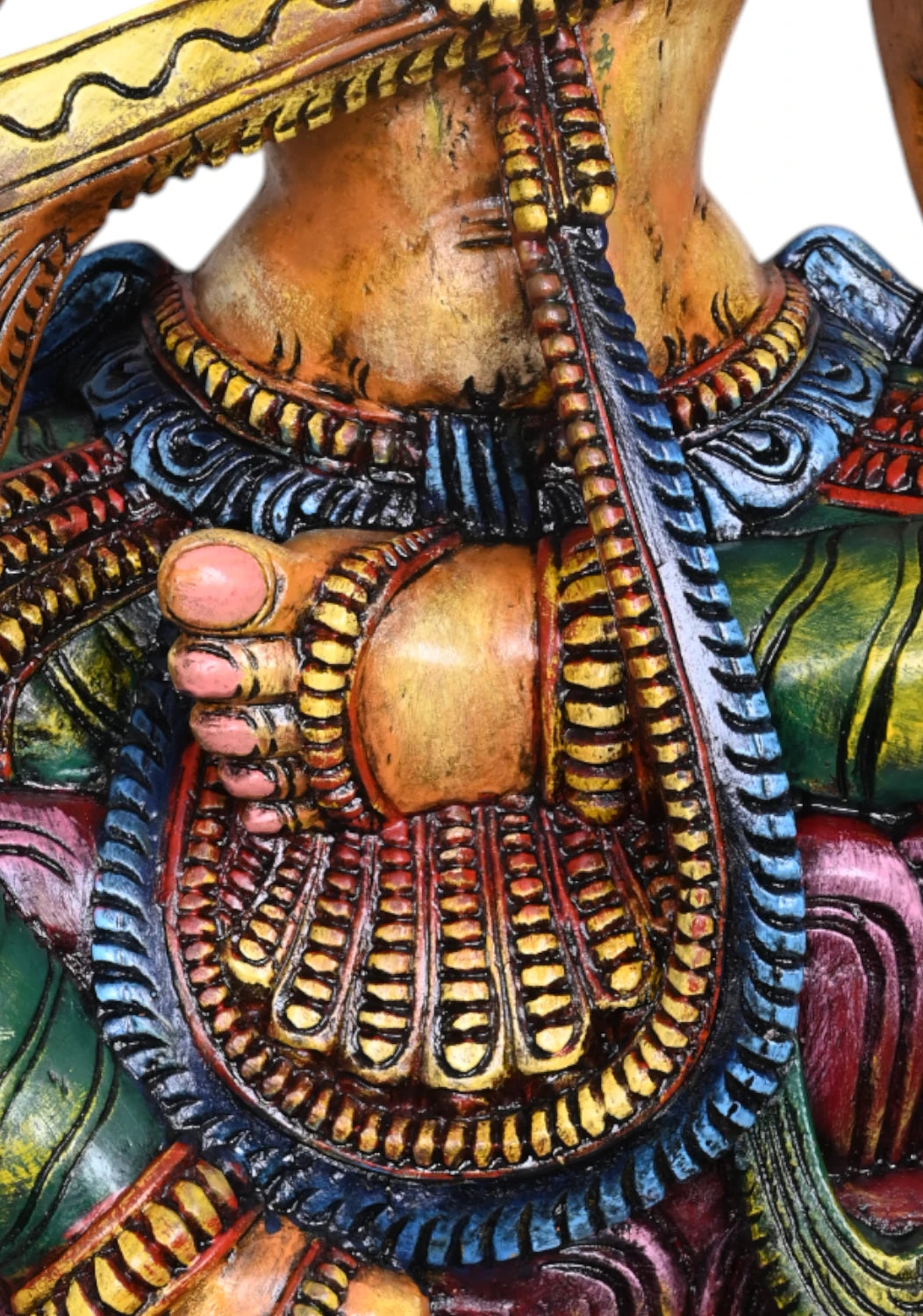 Abundance of Wealth Goddess Saraswathi Sculpture WC3893 (3)