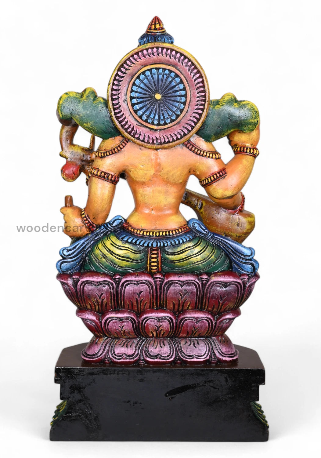 Abundance of Wealth Goddess Saraswathi Sculpture WC3893 (5)