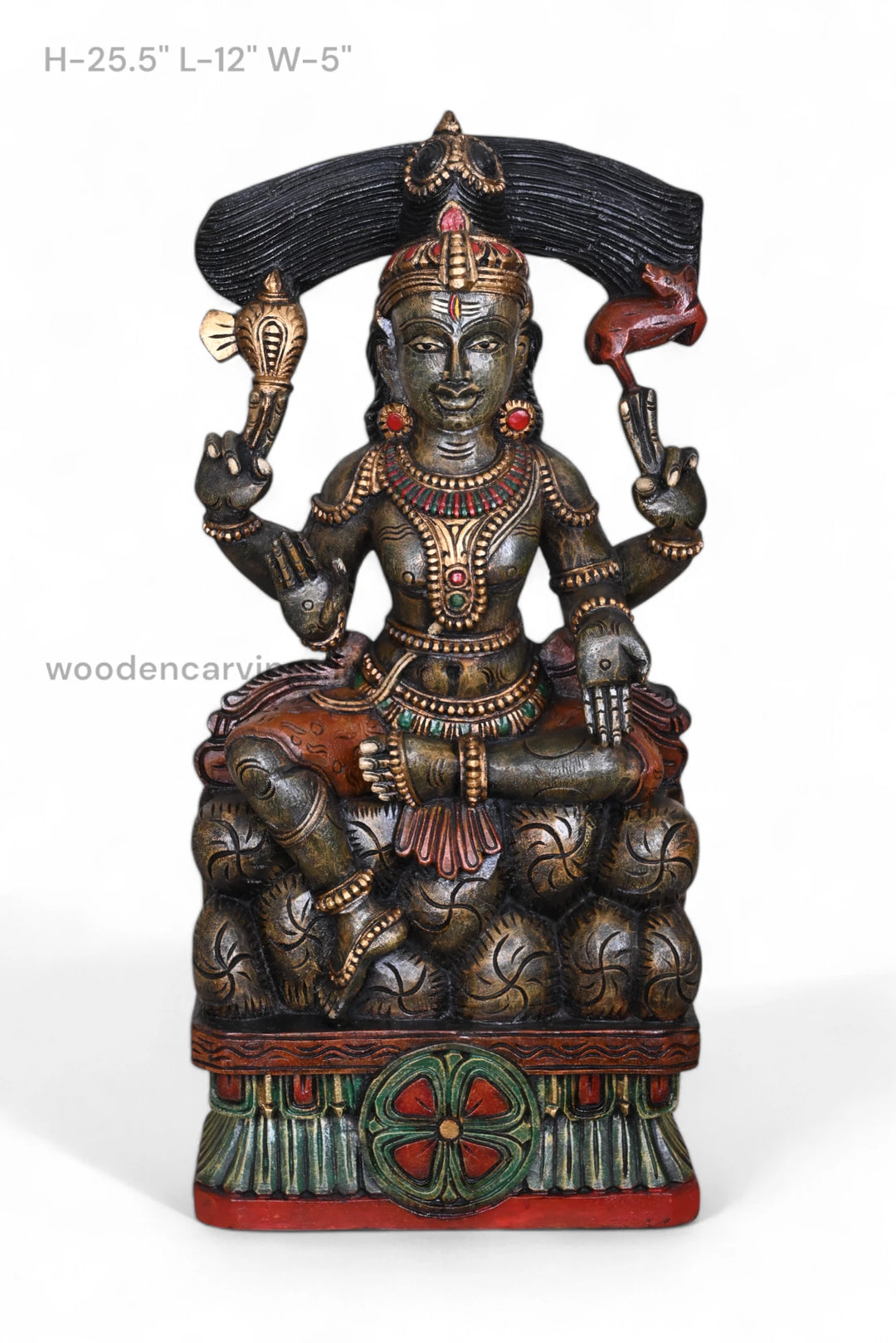 Lord Mahadev Wooden  Sculpture