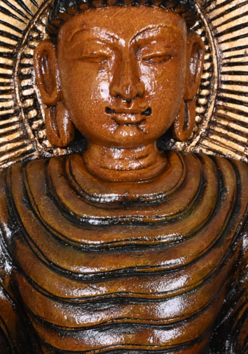 Lord Buddha  Multicoloured Wooden