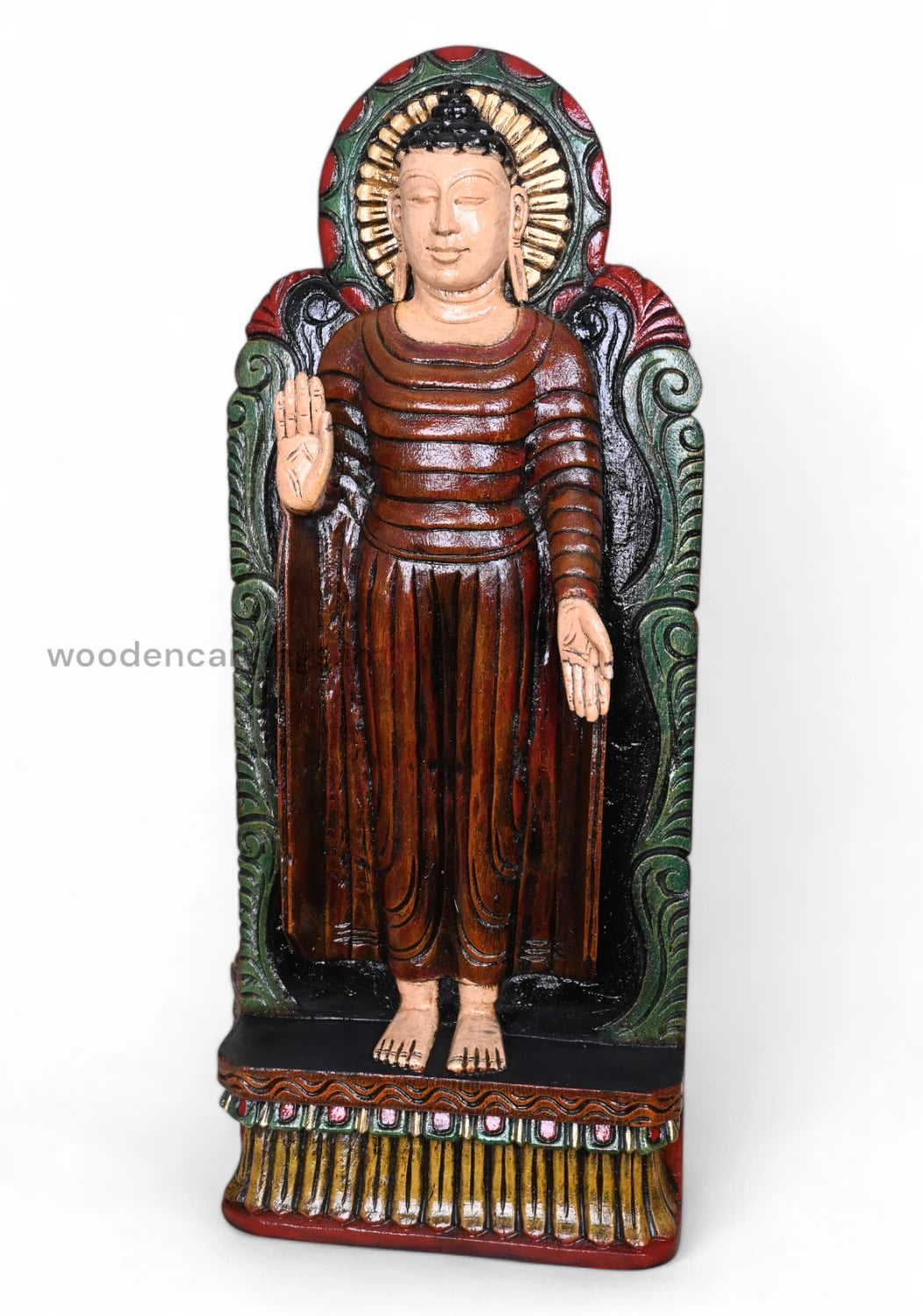 Enlightenment Lord Buddha Blessing Sculpture WC4016 (3)