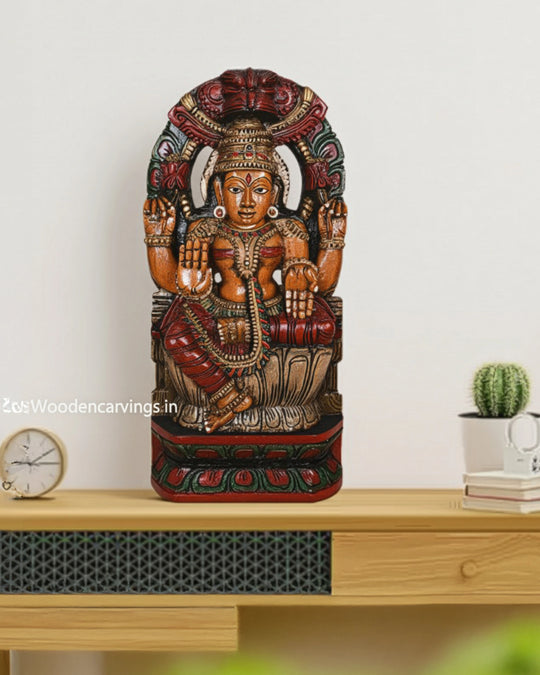 Sivagami MahaLakshmi wooden wall  Mount 24"