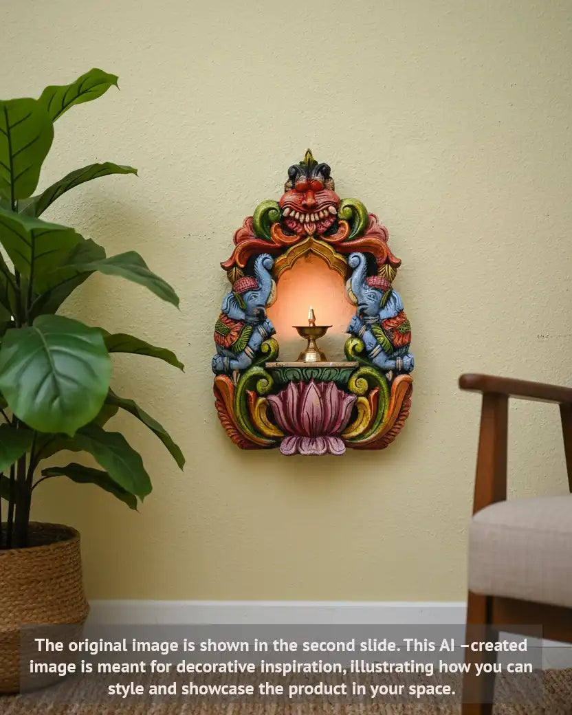 Multicolor Yalli Elepahat Pillar Candle Stand