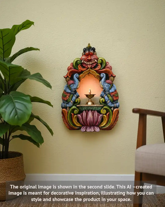 Multicolor Yalli Elepahat Pillar Candle Stand