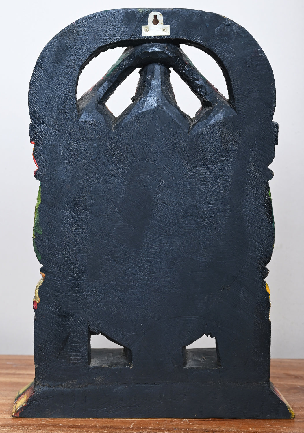 Tirumala Srinivasa Balaji Standing Wooden Sculpture 14"