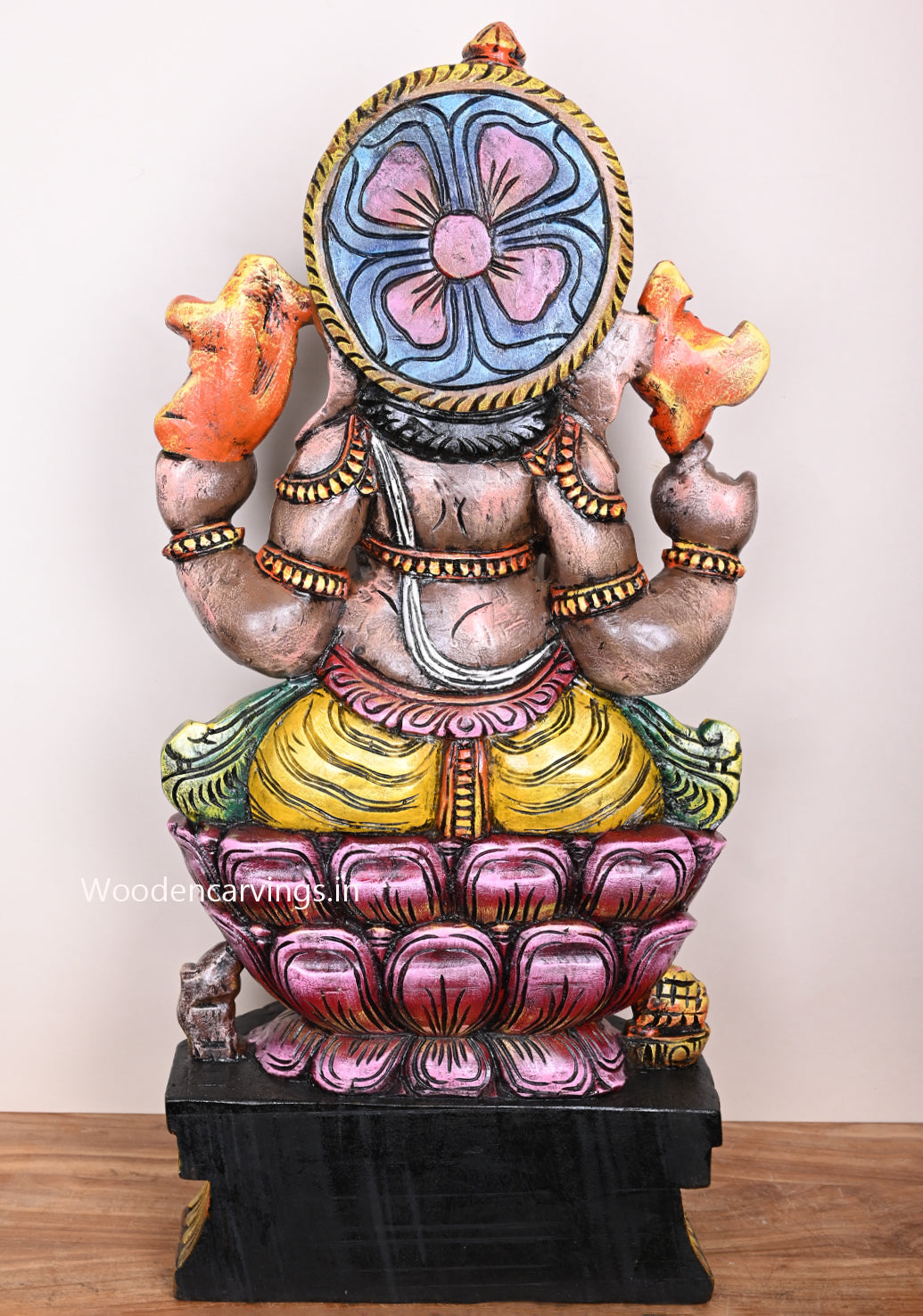 Maha Ganapthy Wooden statue 36"
