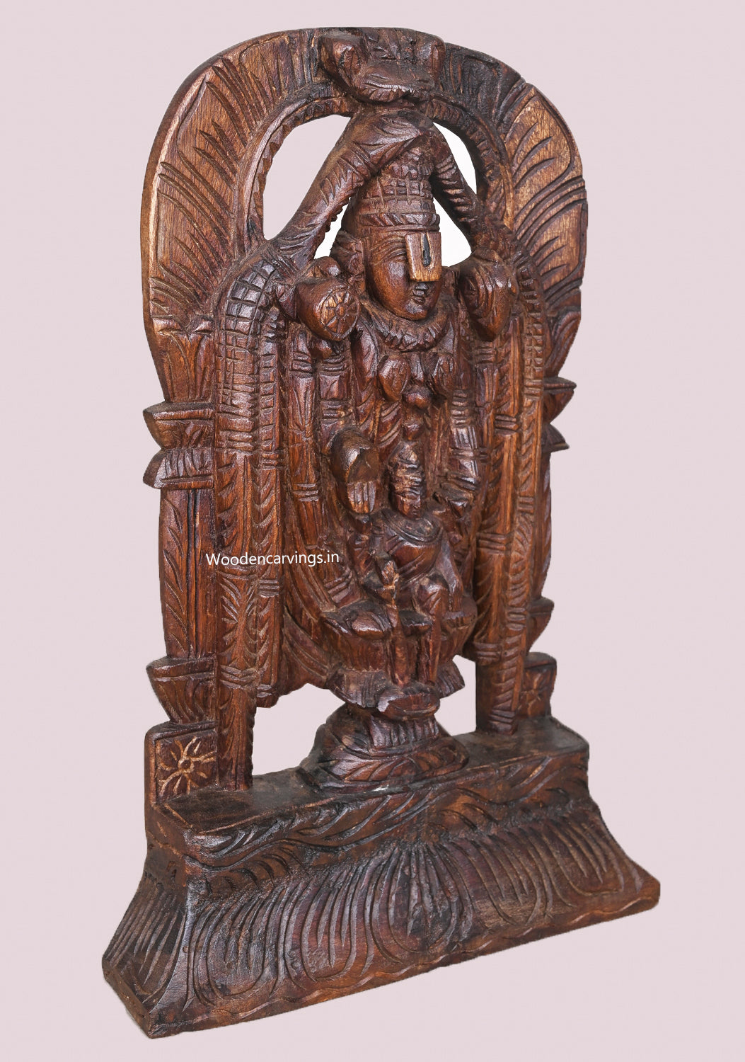 Wooden Tirupathi Balaji wall  15"