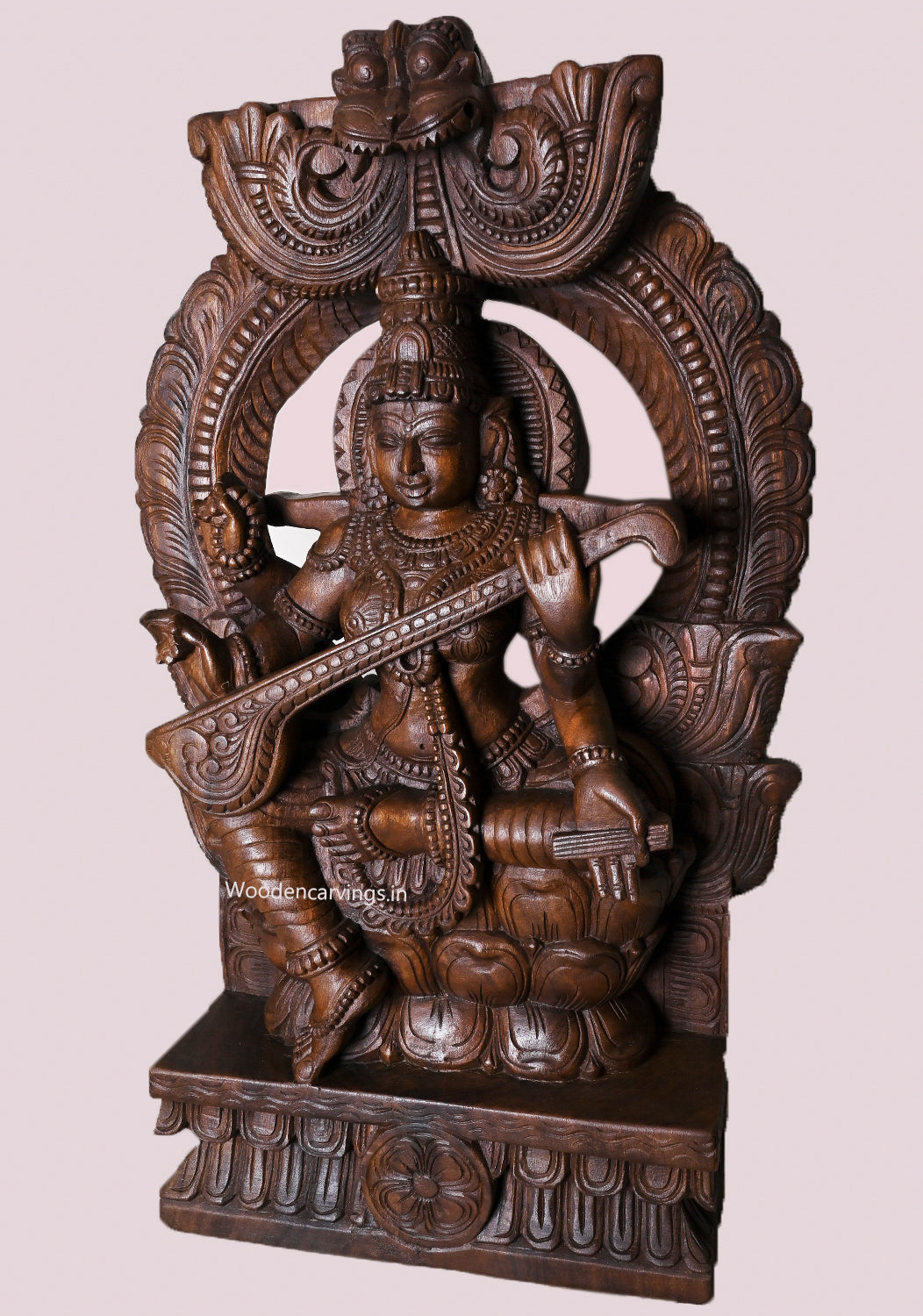 Shree Maha Saraswathi Wooden