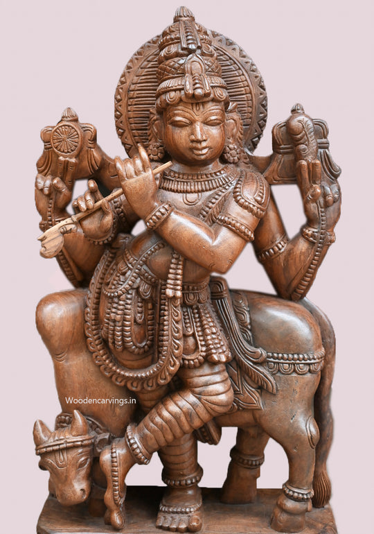 Shri Gopal Krishna Standing  Wooden