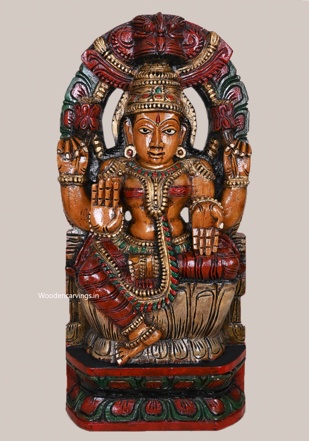 Sivagami MahaLakshmi wooden wall  Mount 24"