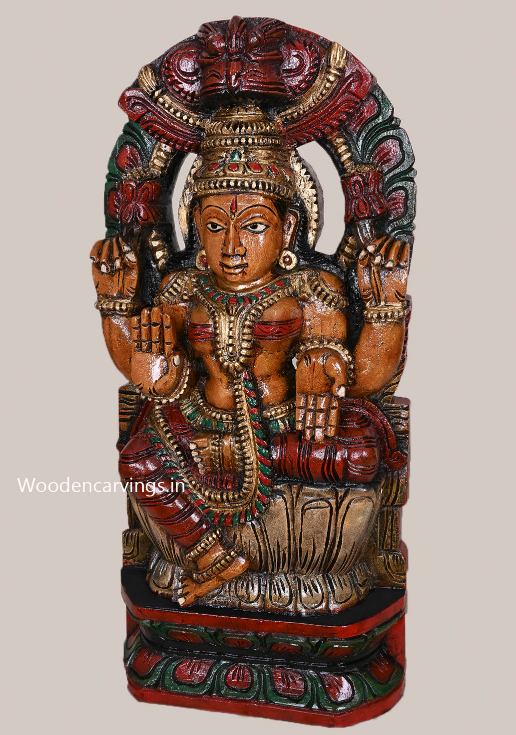 Sivagami MahaLakshmi wooden wall  Mount 24"