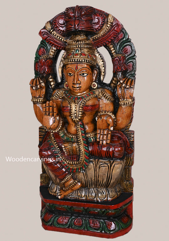 Sivagami MahaLakshmi wooden wall  Mount 24"