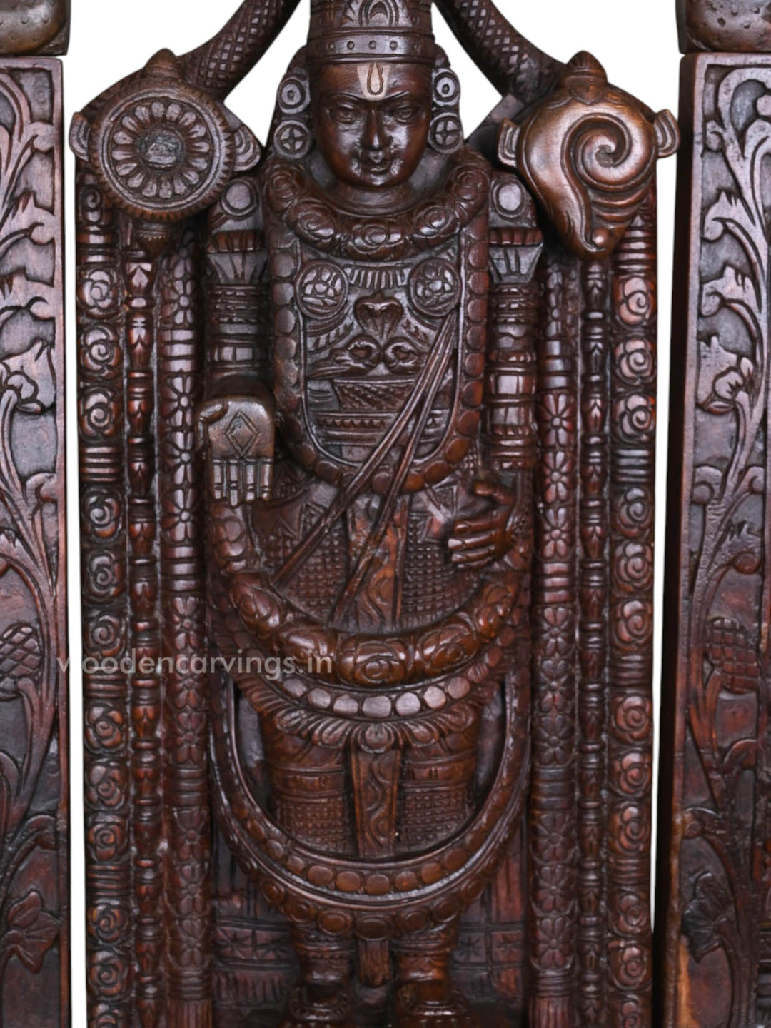 Wooden Balaji Sculpture -43"