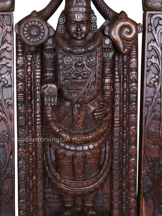 Wooden Balaji Sculpture -43"