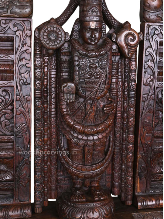 Wooden Balaji Sculpture -43"