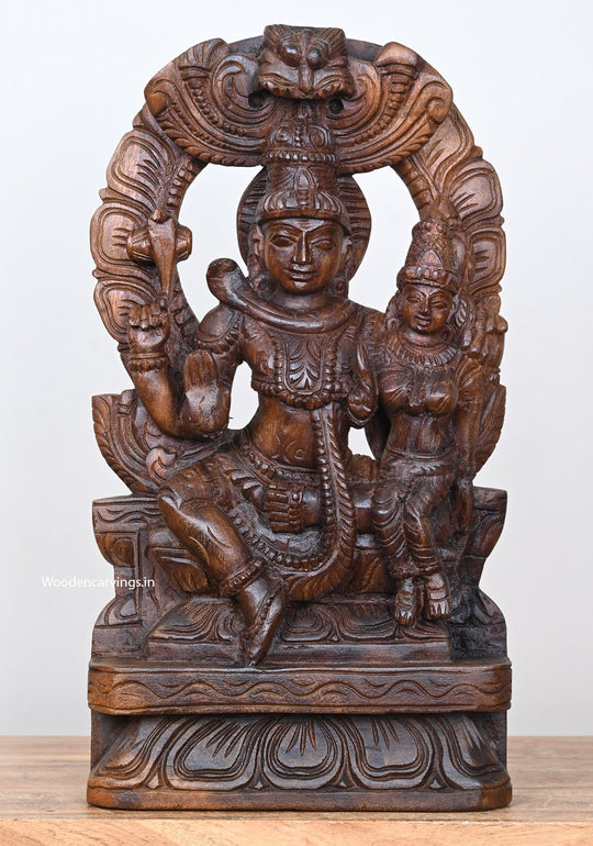 Lord Mahadev & Parvathi Kirthimukh wooden