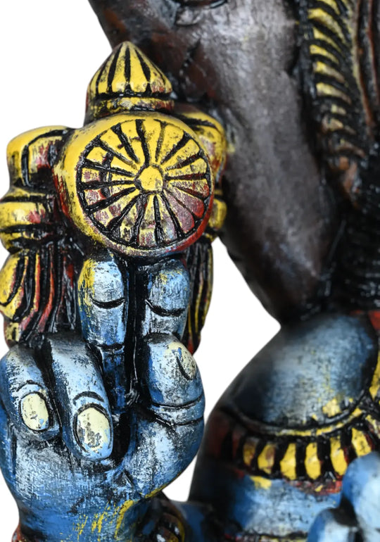 Lord Vishnu Seated on Adisesha with Holding Gada 24"