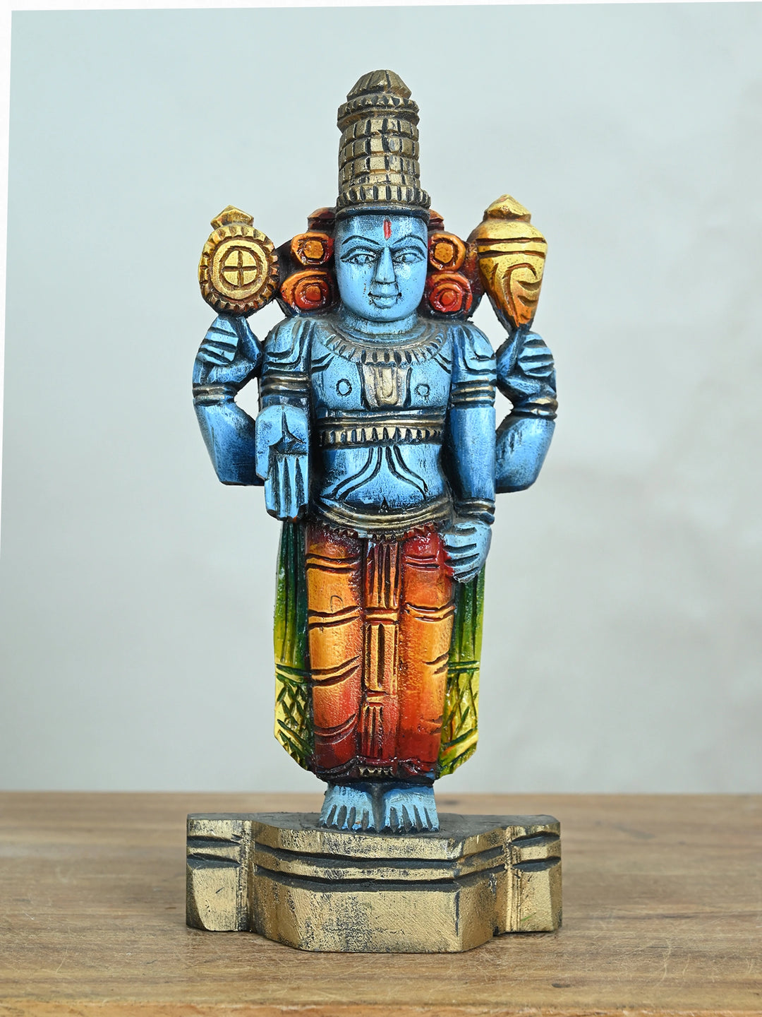 Maha Vishnu wooden Wall Hanging
