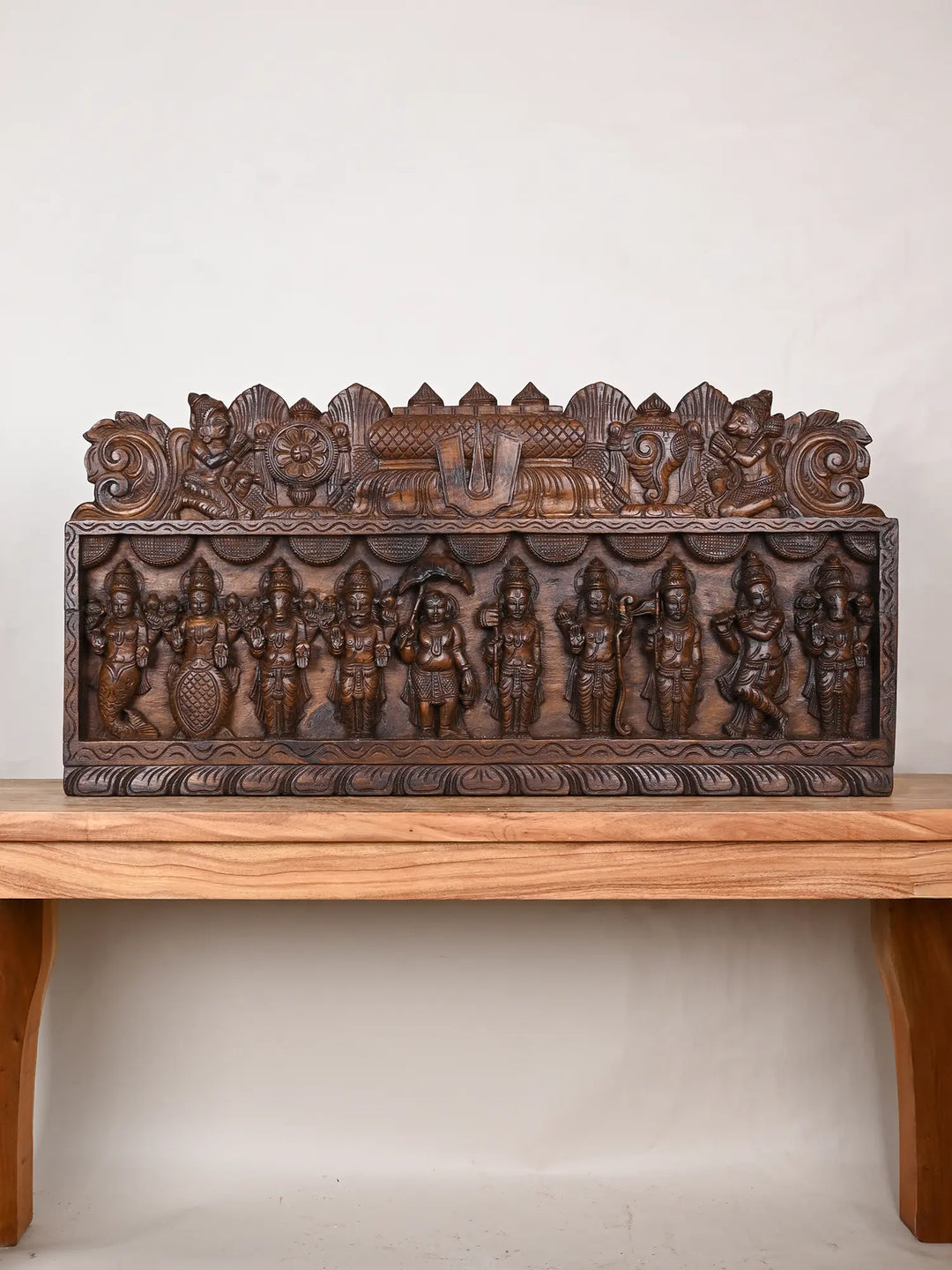 Dasavathar wooden panel