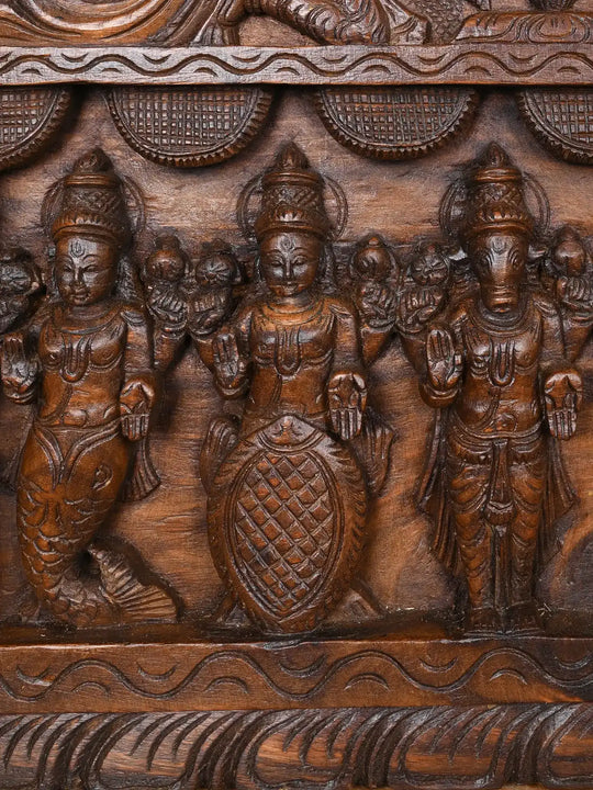 Ten Incarnations Of Lord Vishnu's Panel 39"