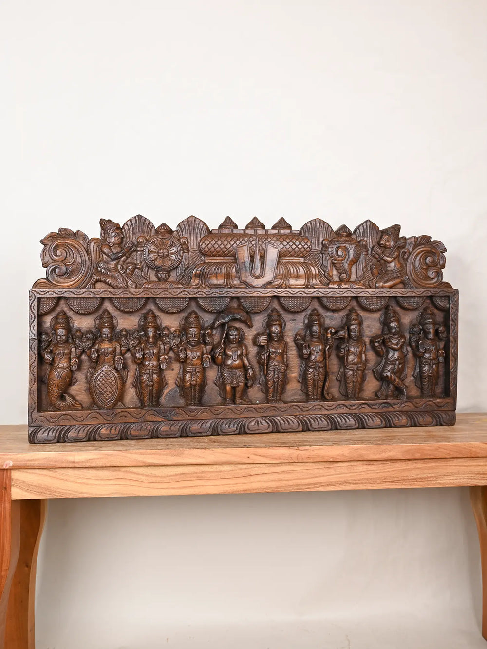 Dasavathar wooden panel