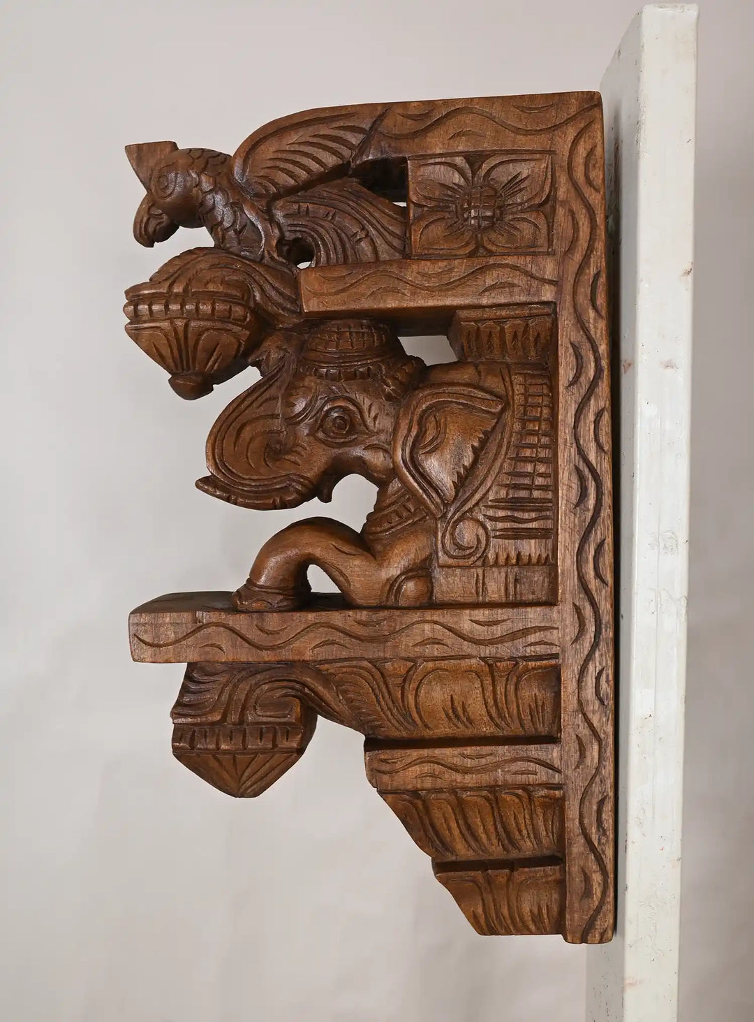 Paired Wall Bracket Of Elephant 15"