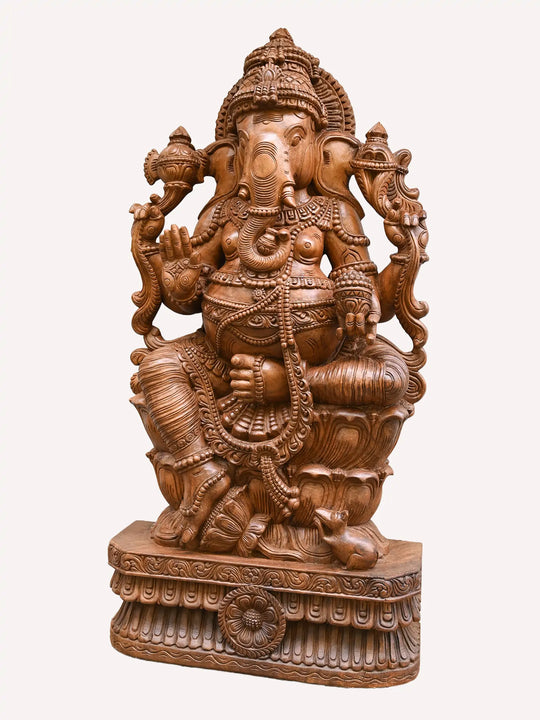 Ganesha wooden statue