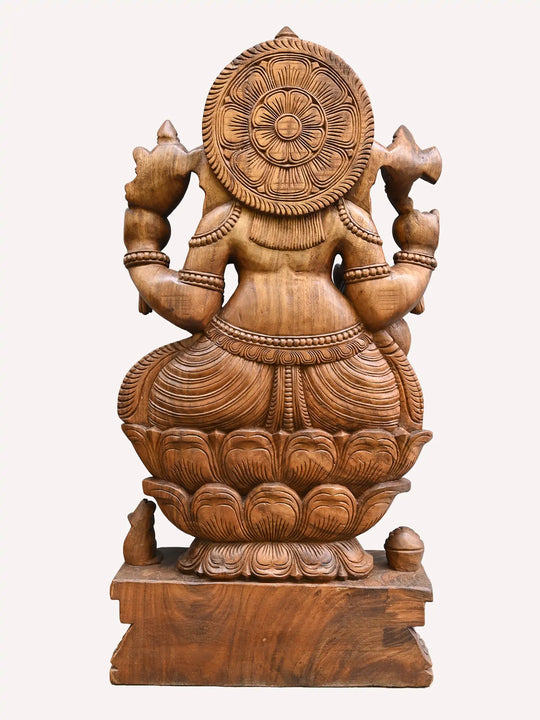 4Ft Lord Ganesh Statue With Mooshika