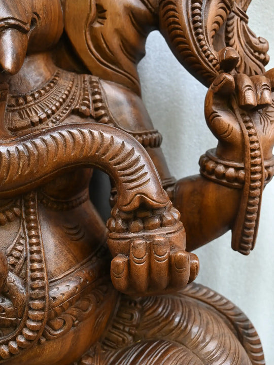 4Ft Lord Ganesh Statue With Mooshika