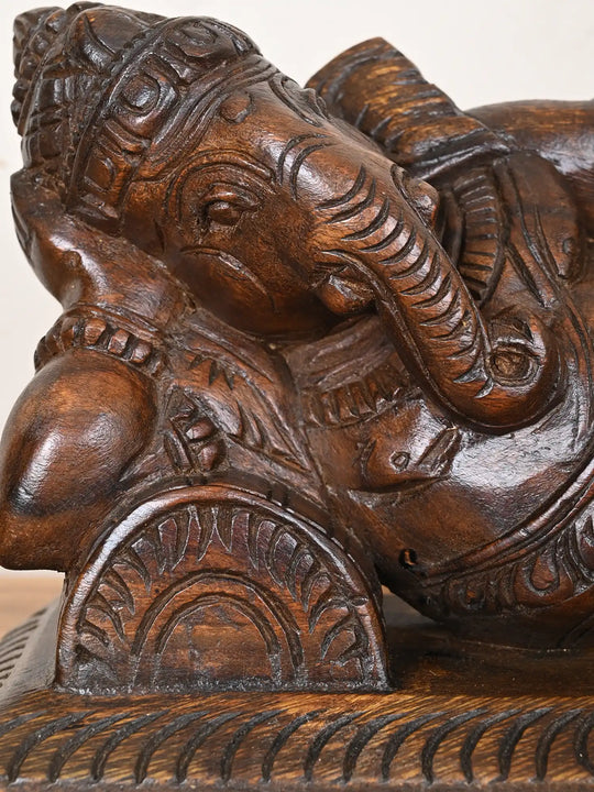Relaxed Lord Ganesha in Reclining Pose 14"