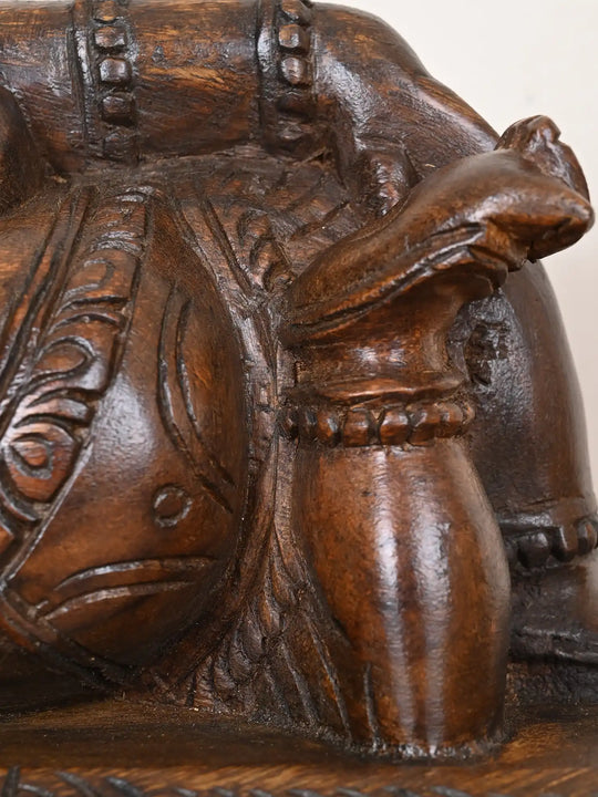 Relaxed Lord Ganesha in Reclining Pose 14"