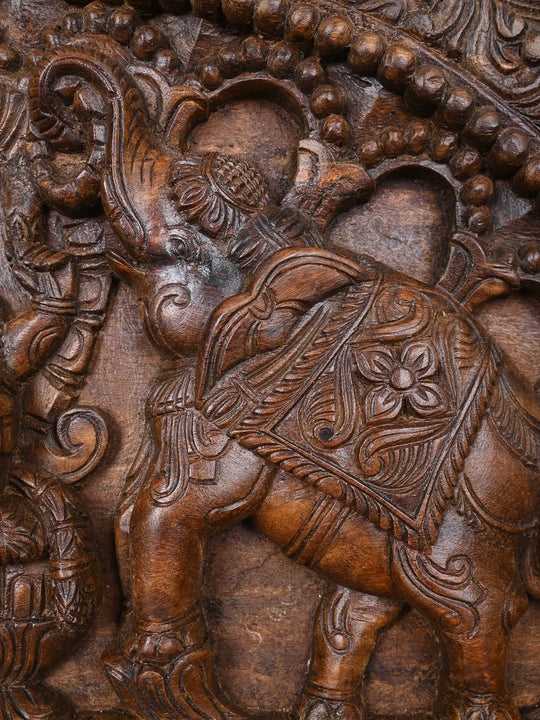 Prabhavali Horizontal Gajalakshmi Panel 42"