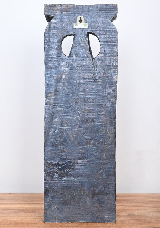 Maha Vishnu Blue Wooden Wall Decor, 18"