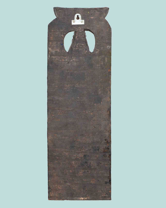Eternal Vishnu - Traditional Wooden Wall Hanging, 17.5