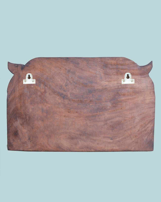 Arch Reclining Ranganathar Wooden Panel – Serpent Design | 24"