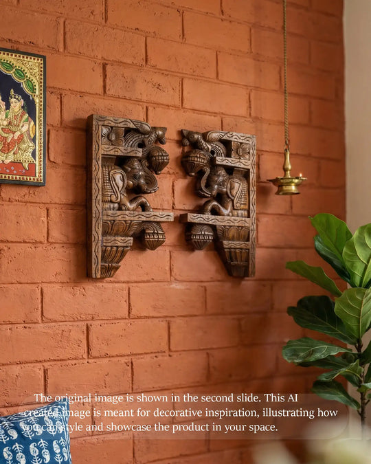 wooden elephant brackets