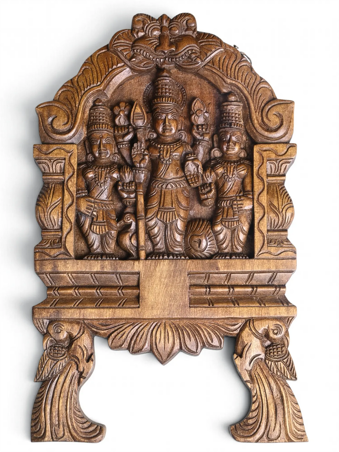 Wooden Murugar Kavadi Panel 18"