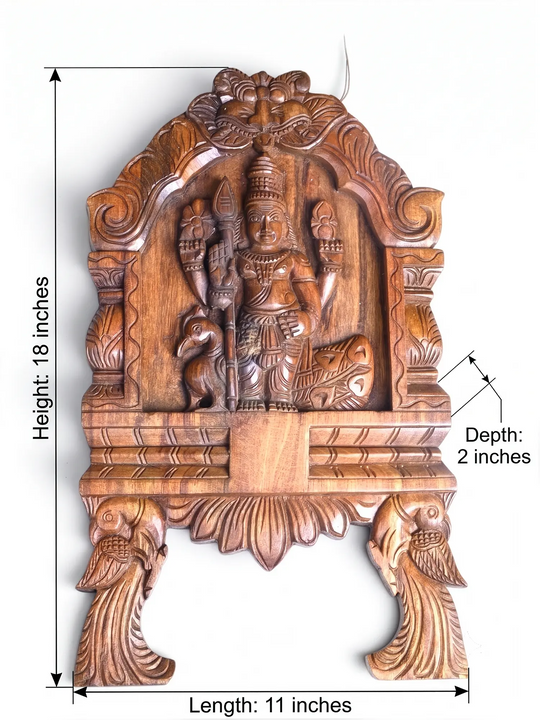 Lord Murugan Kavadi Wooden Panel "18
