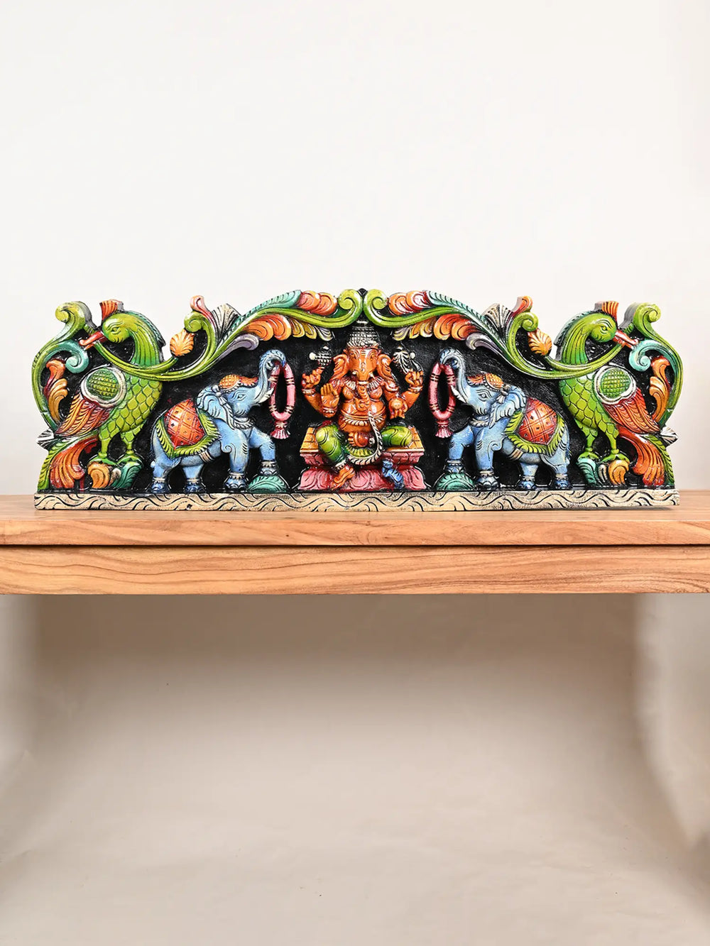 Ganesh wooden panel