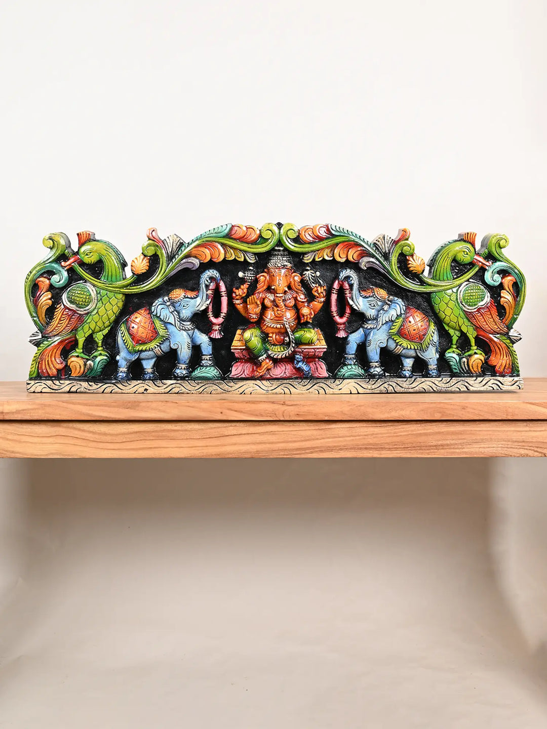Ganesh wooden panel