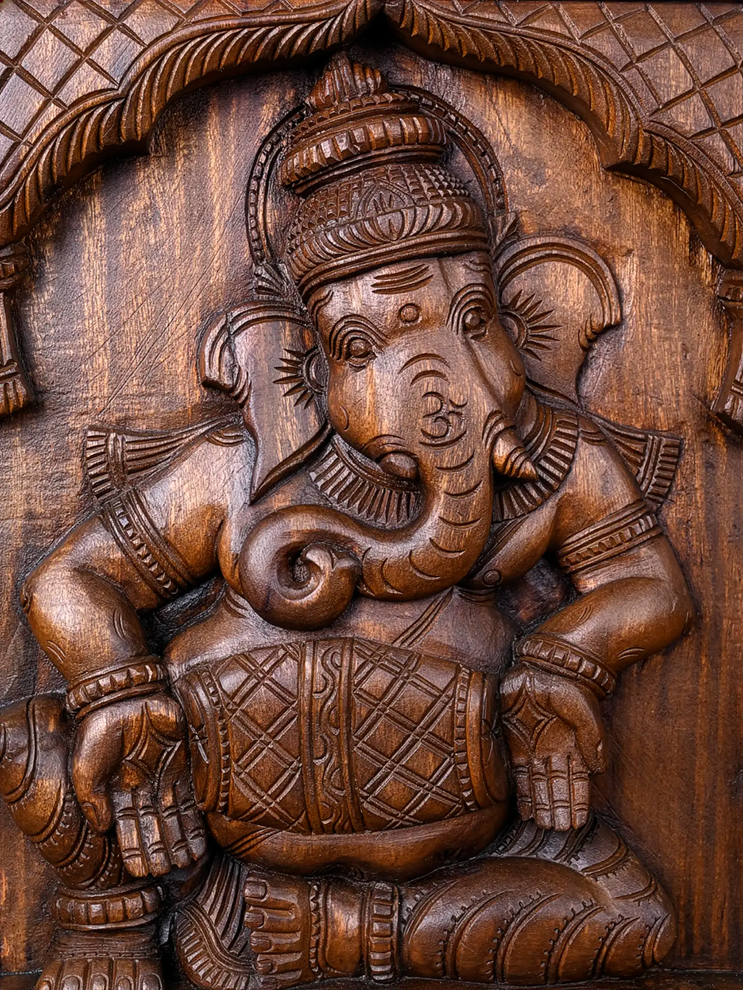 Lord Ganesha Playing Mridangam Wall Decor