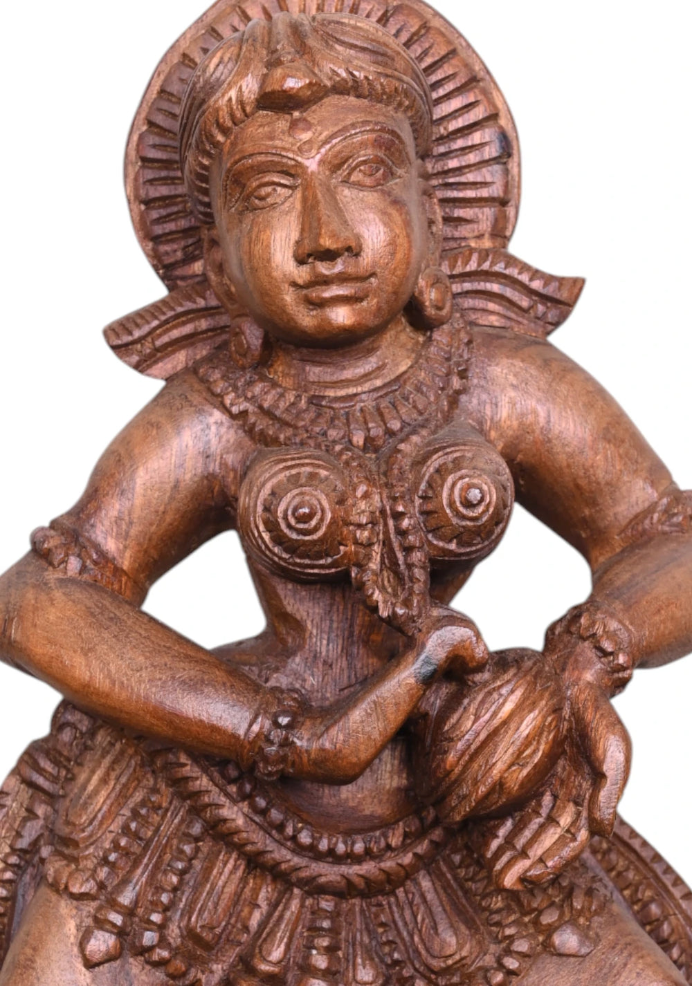 Wooden Apsara Sculpture