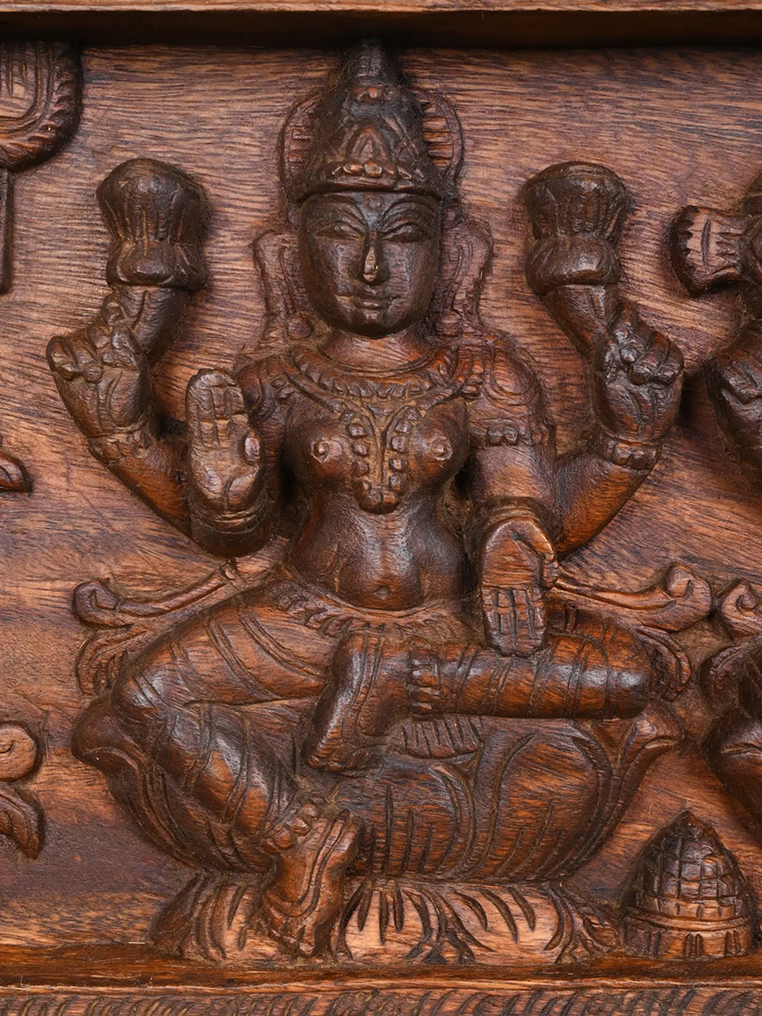Godess Lakshmi, Saraswaathi and Lord Ganesh Panel 36"