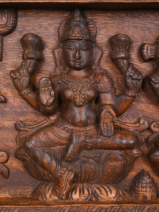 Godess Lakshmi, Saraswaathi and Lord Ganesh Panel 36"