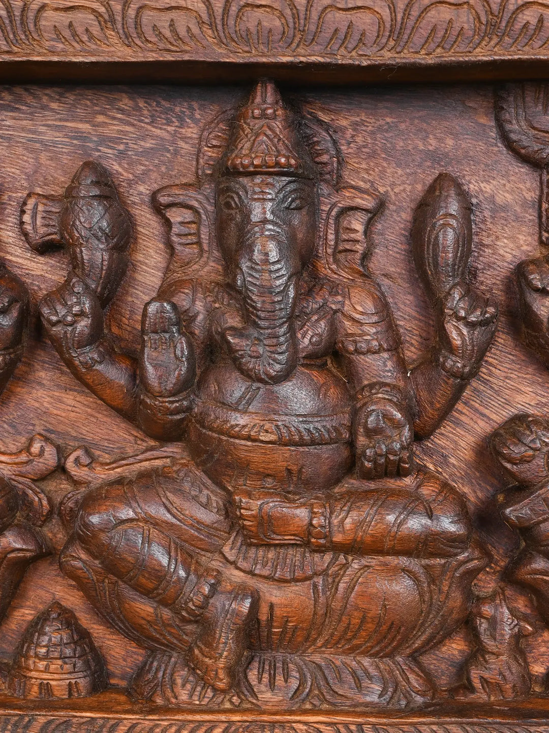 Godess Lakshmi, Saraswaathi and Lord Ganesh Panel 36"