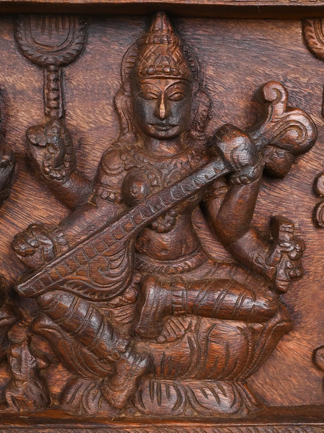 Godess Lakshmi, Saraswaathi and Lord Ganesh Panel 36"