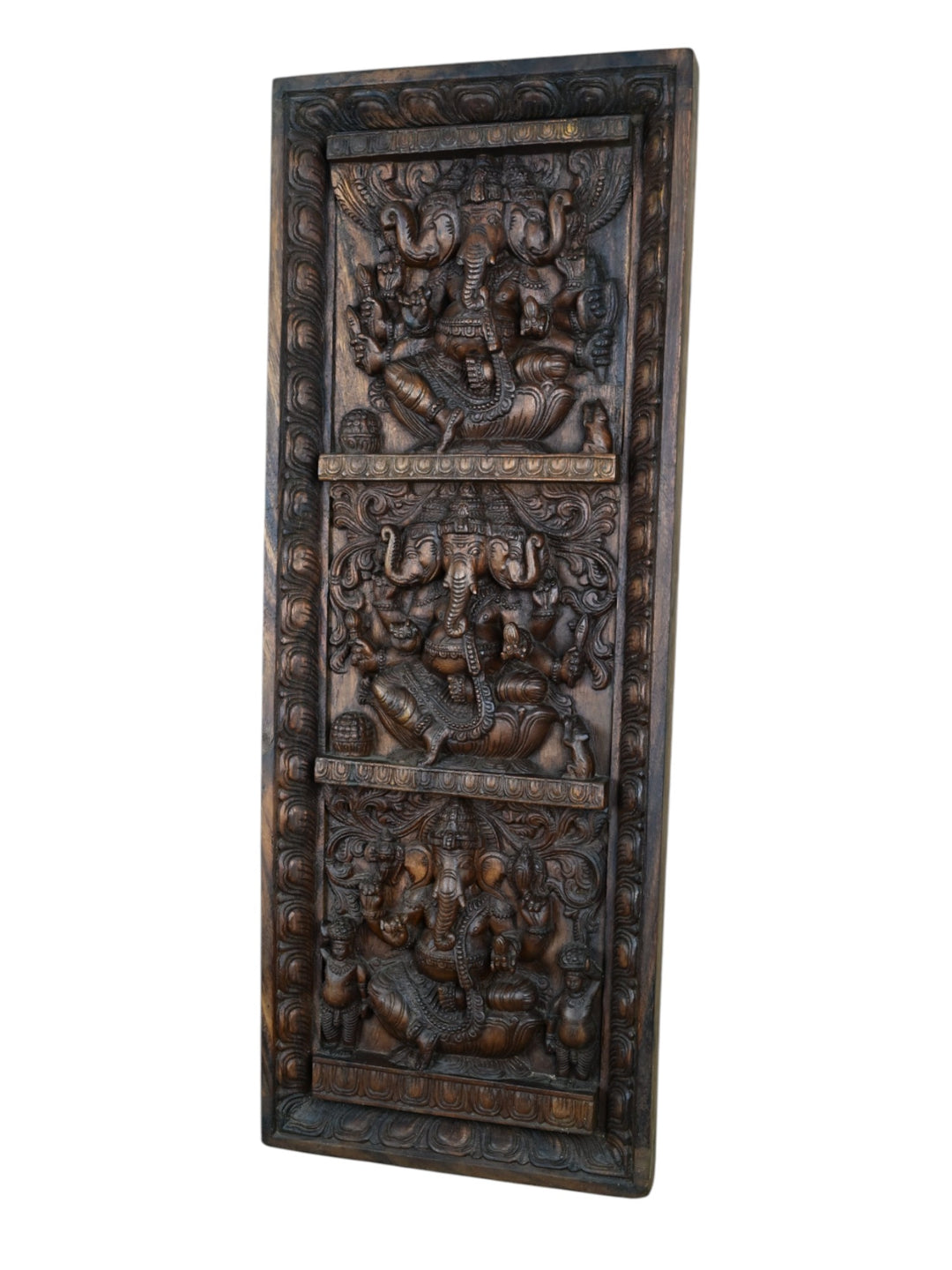 ganesha wooden wall hanging