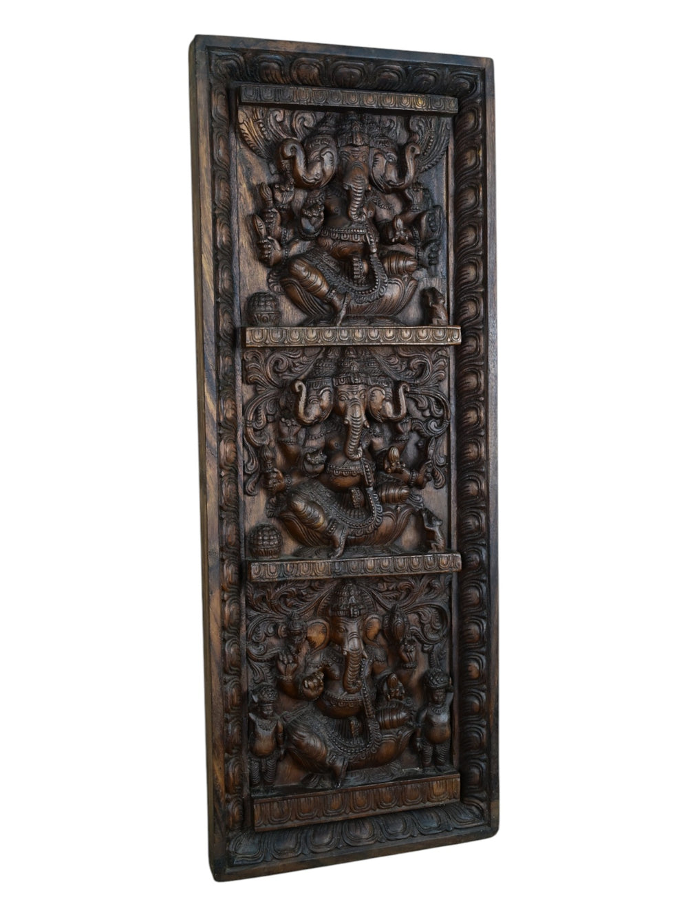 ganesha wooden wall hanging