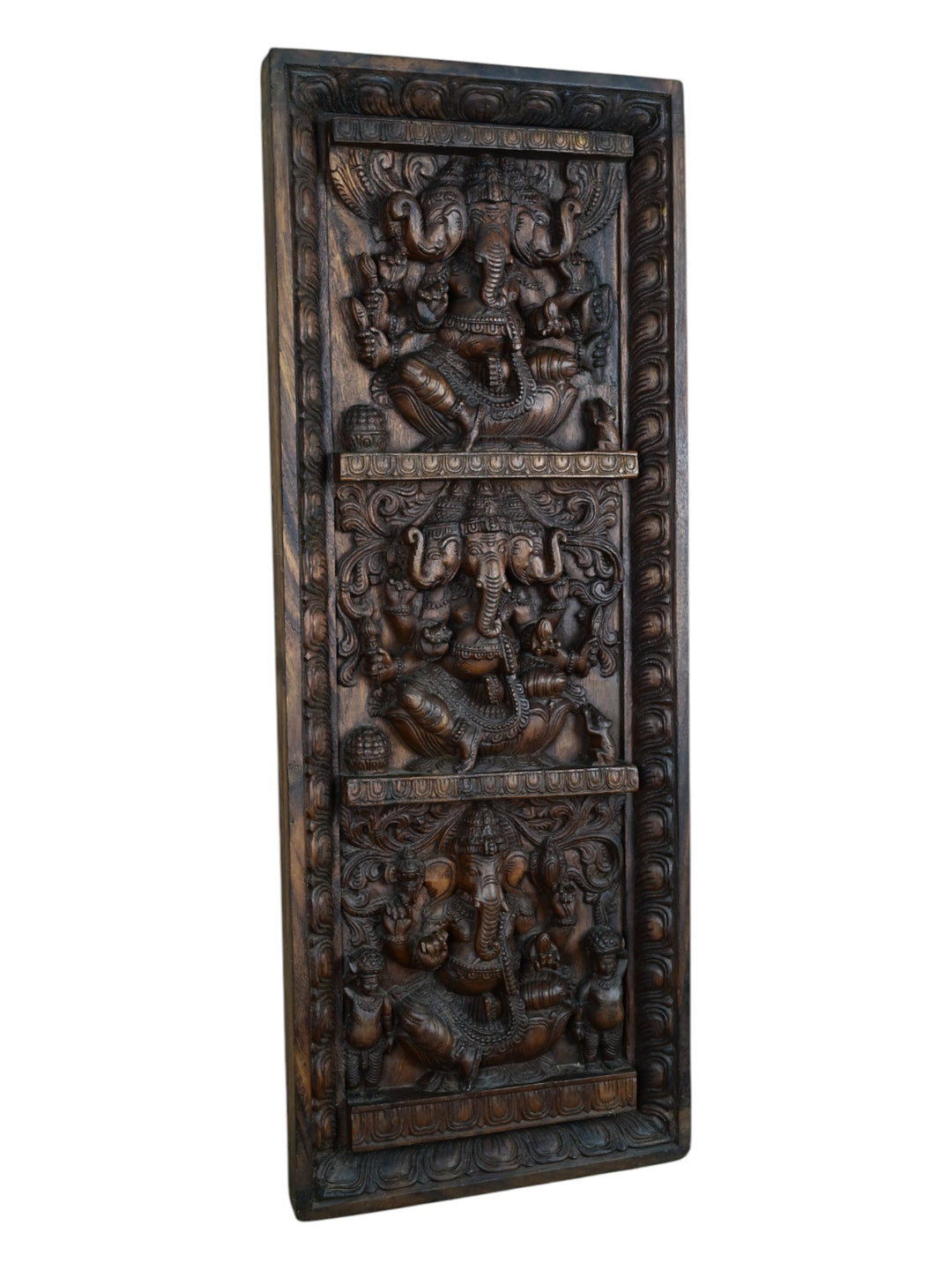 ganesha wooden wall hanging