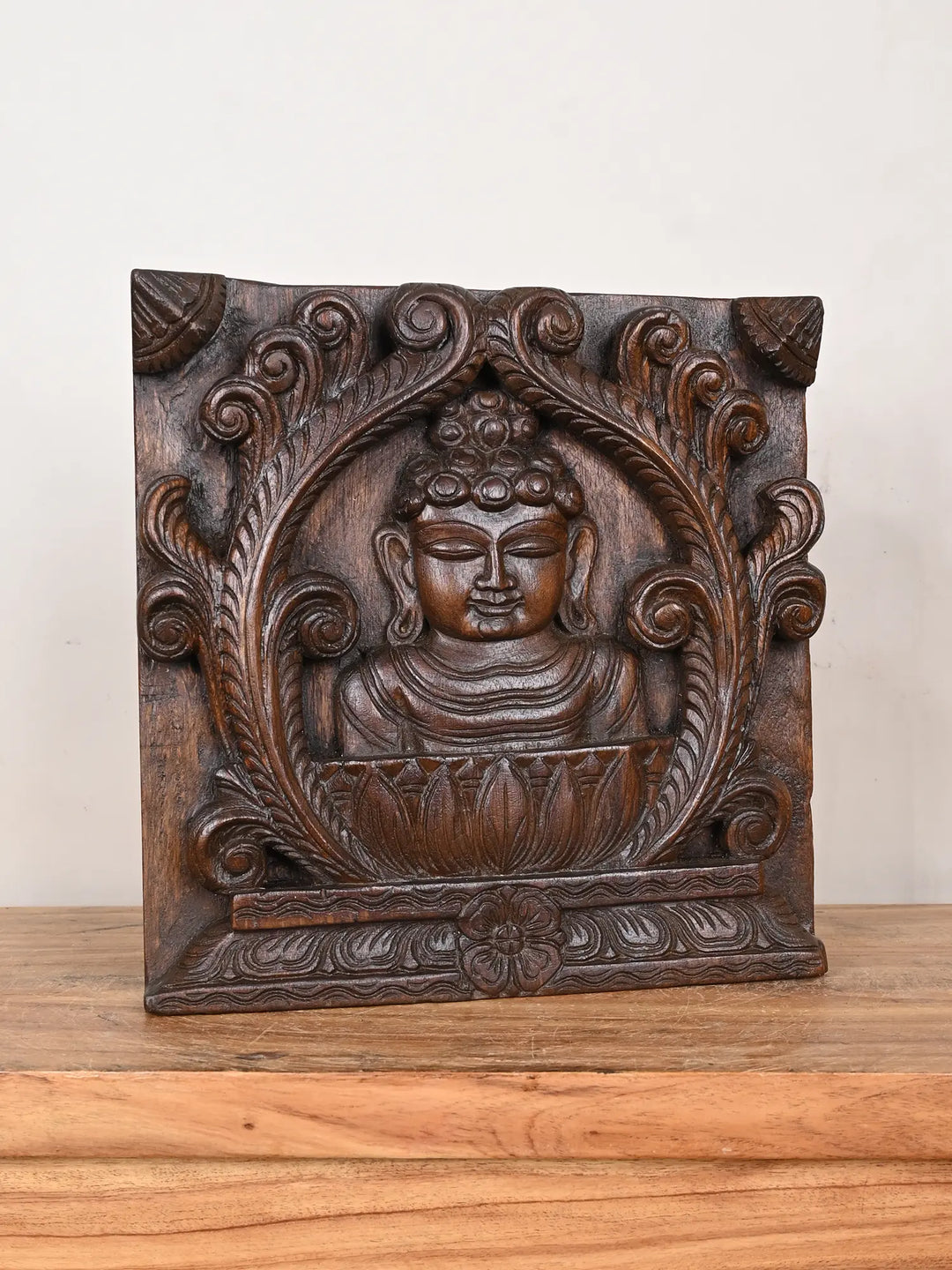 Wooden Buddha wall mount